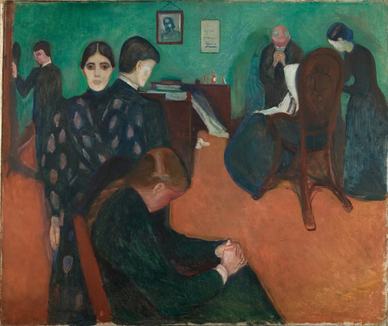 Död i sjuksköterskans rum - Edvard Munch