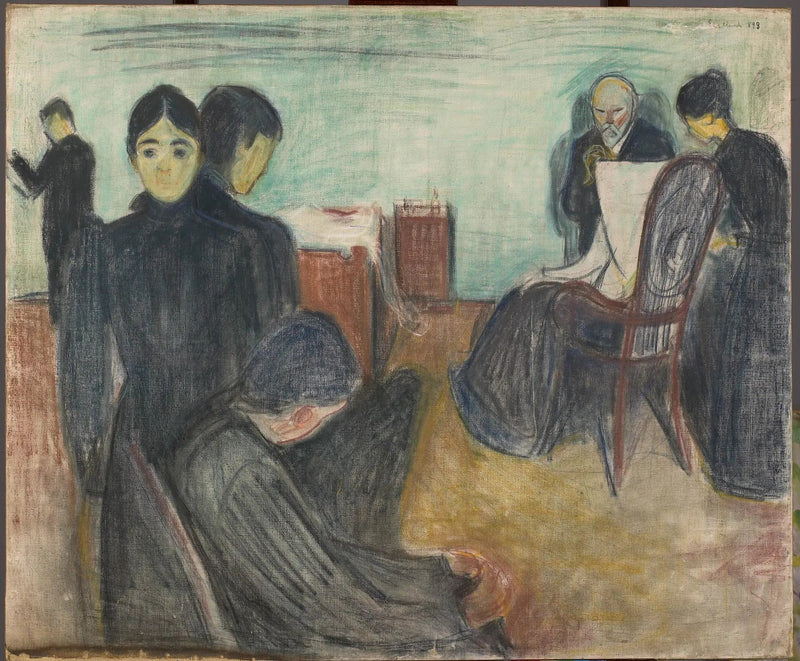 Död i sjuksköterskans rum - Edvard Munch