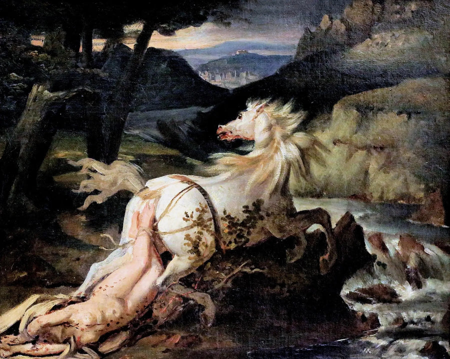 Brunehildes död - Théodore Géricault