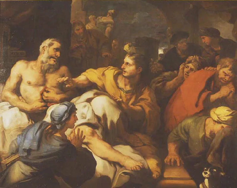 Cato's död - Luca Giordano