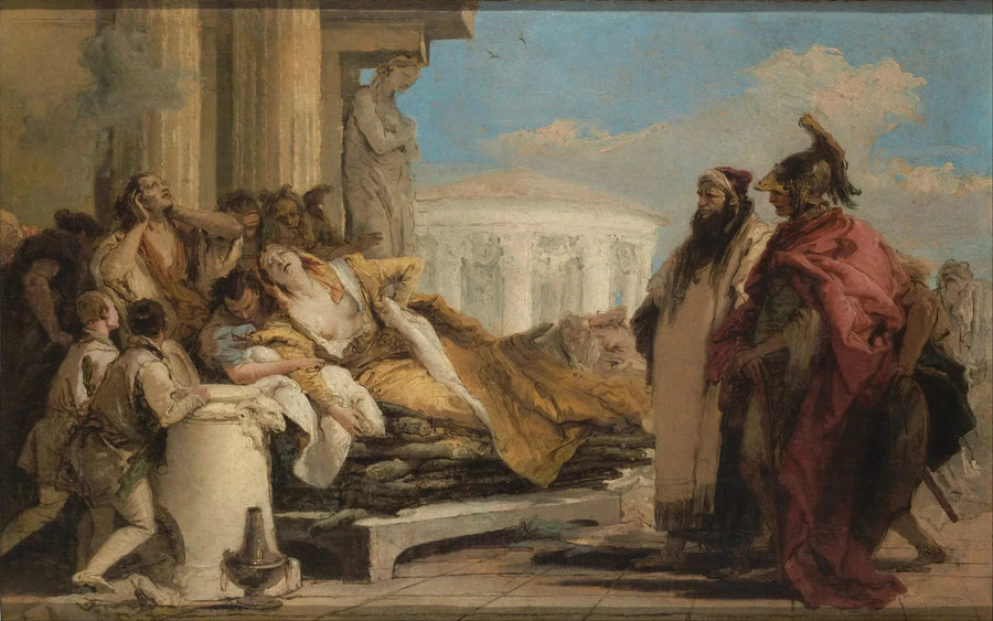 Didons död - Giovanni Battista Tiepolo
