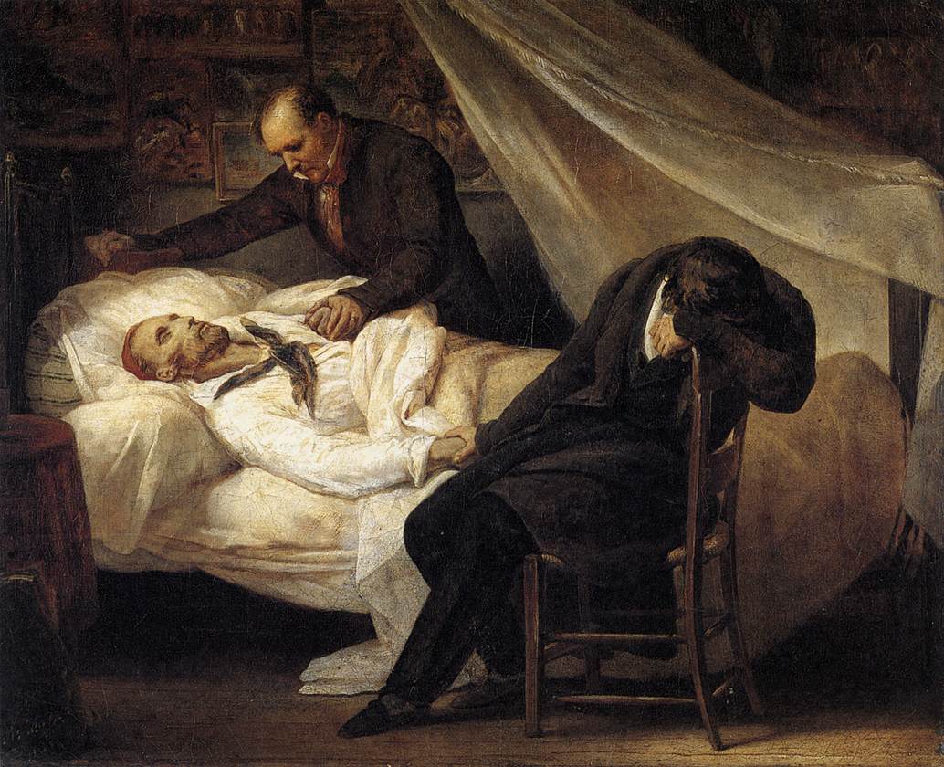 La Mort de Géricault - Ary Scheffer image 1 reproduction de peinture à l’huile