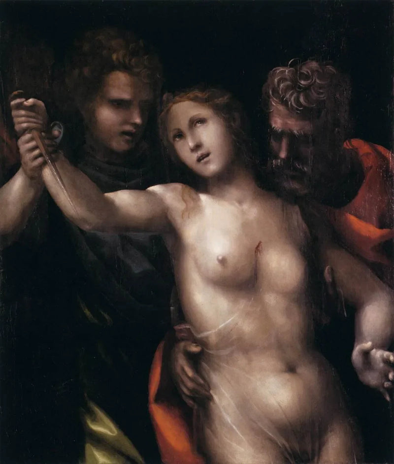 Lucretias död - Il Sodoma (Giovanni Antonio Bazzi)