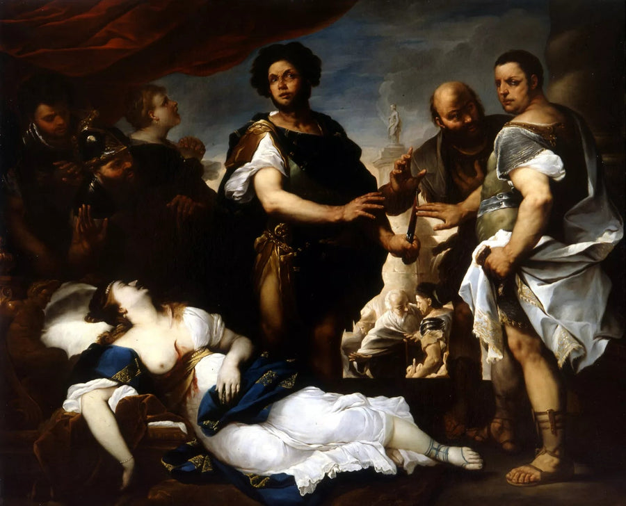 Lucretias död - Luca Giordano