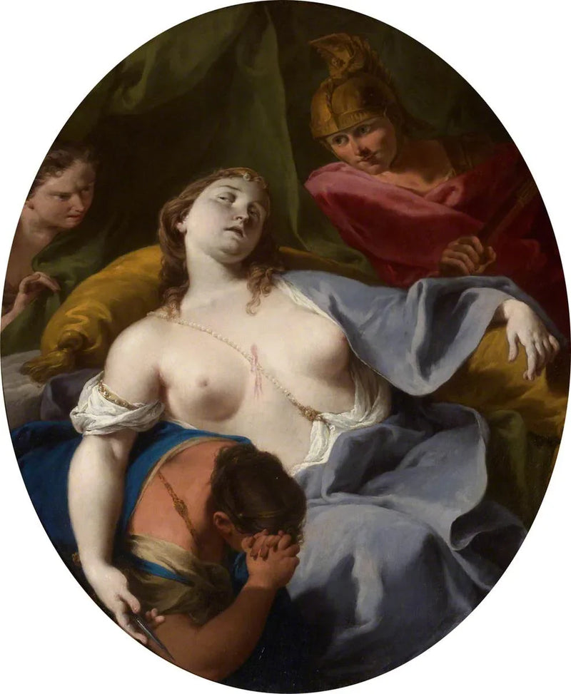 Lucrezias död - Giovanni Battista Pittoni