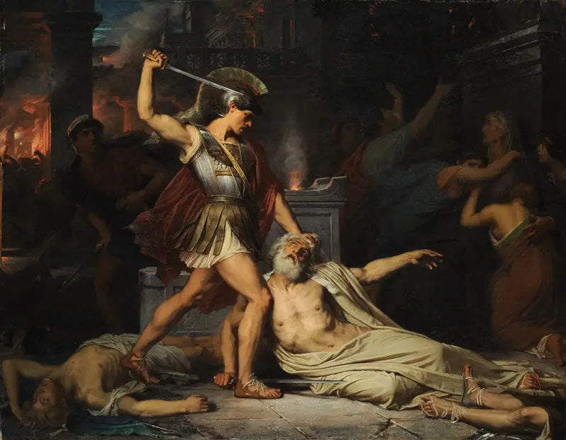 Priamos död - Jules Lefebvre