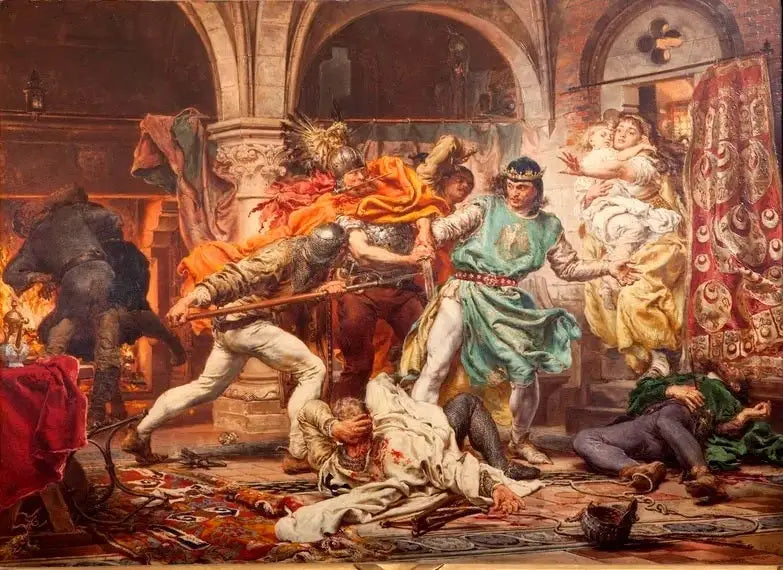 Przemysl II:s död - Jan Matejko