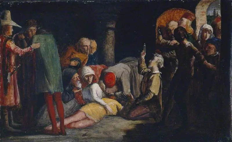 Roméo och Julias död - John Everett Millais