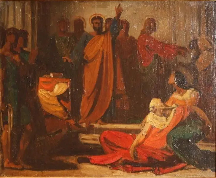 Saphiras död - Léon Bonnat
