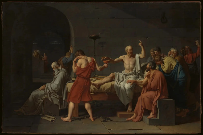 Sokrates död - Jacques-Louis David