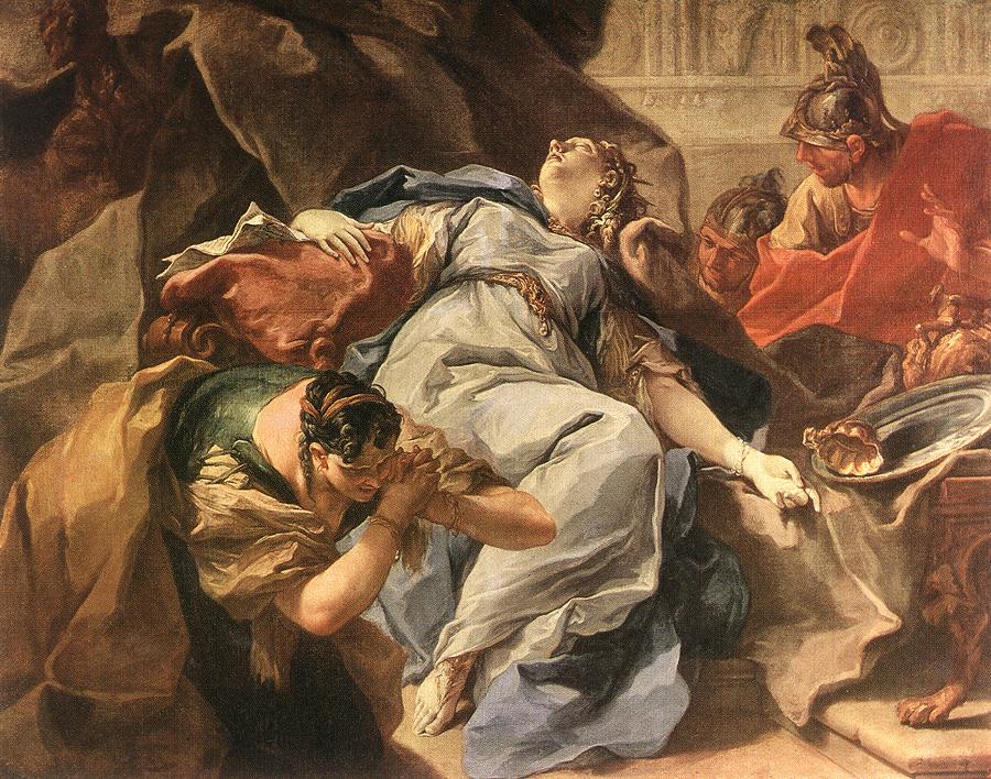 Sophonisbes död - Giovanni Battista Pittoni