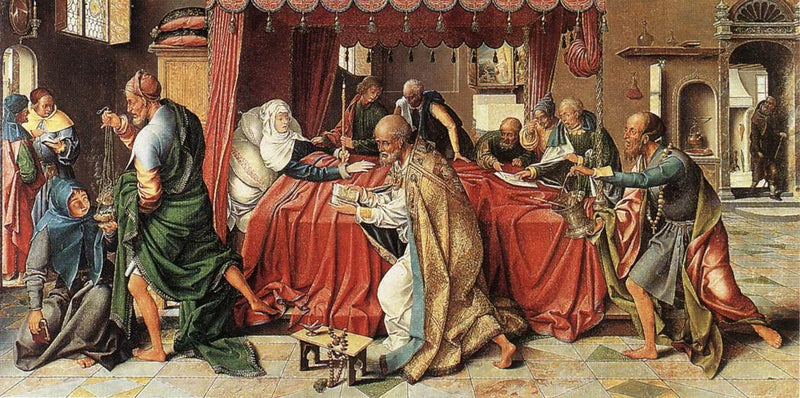 Virgins död - Joos van Cleve