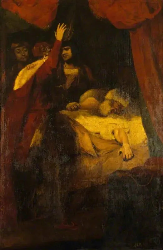 Död av kardinal Beaufort (1377-1447) (utdrag ur Henrik VI av William Shakespeare, del II, akt III, scen III) - Joshua Reynolds