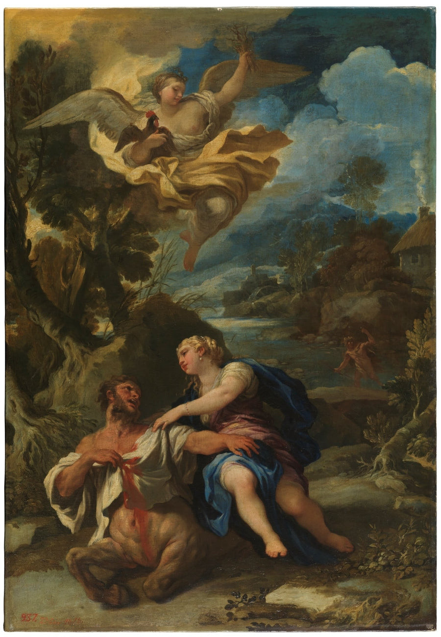 Nessus centaurens död - Luca Giordano