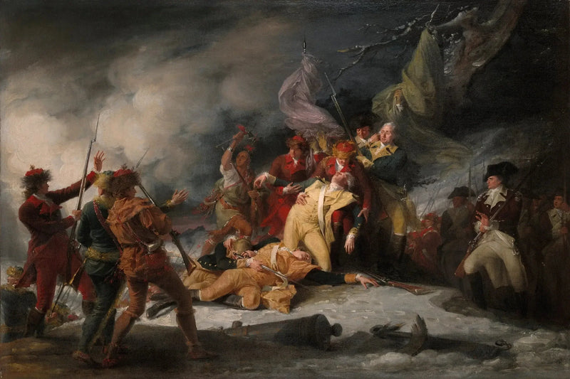 General Montgomerys död vid slaget vid Québec, den 31 december 1775 - John Trumbull