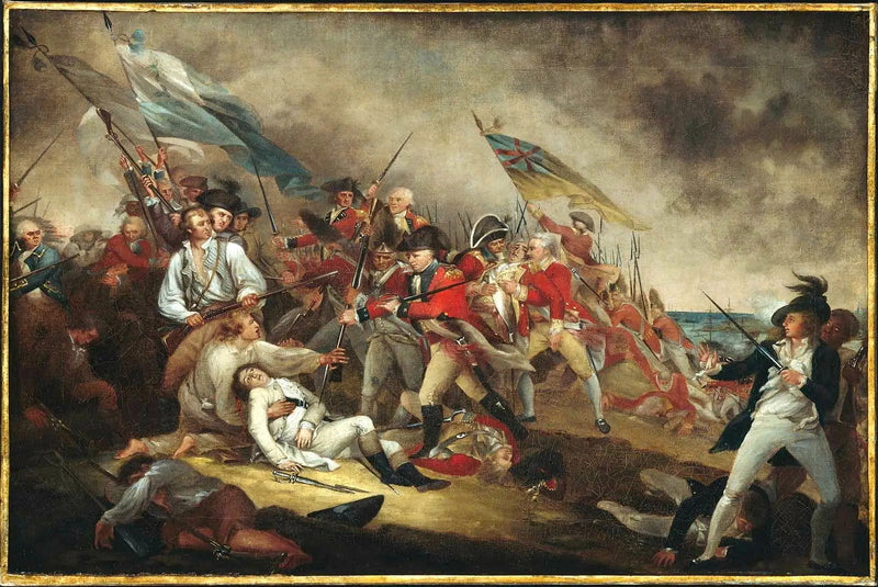General Warren's död vid Bunkers Hill slaget den 17 juni 1775 - John Trumbull