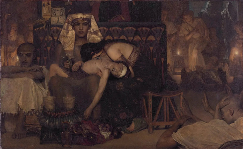 Faraos förstföddes död - Lawrence Alma-Tadema