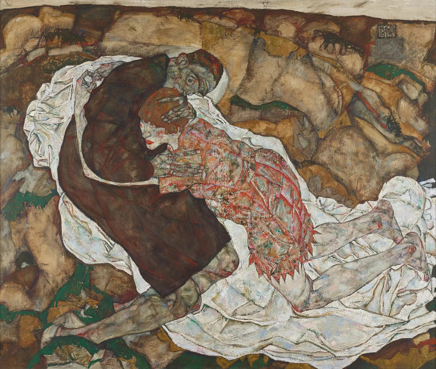 Döden och den unga flickan - Egon Schiele