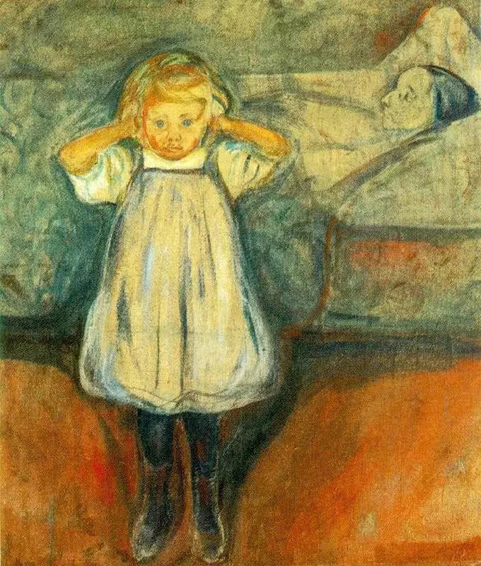 Döden och barnet - Edvard Munch