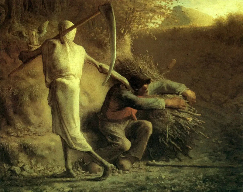 Döden och skogshuggaren - Jean-François Millet