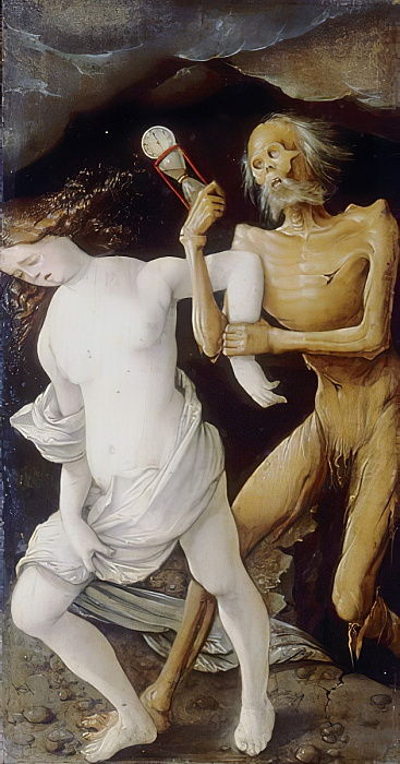Döden jagar en ung flicka - Hans Baldung Grien