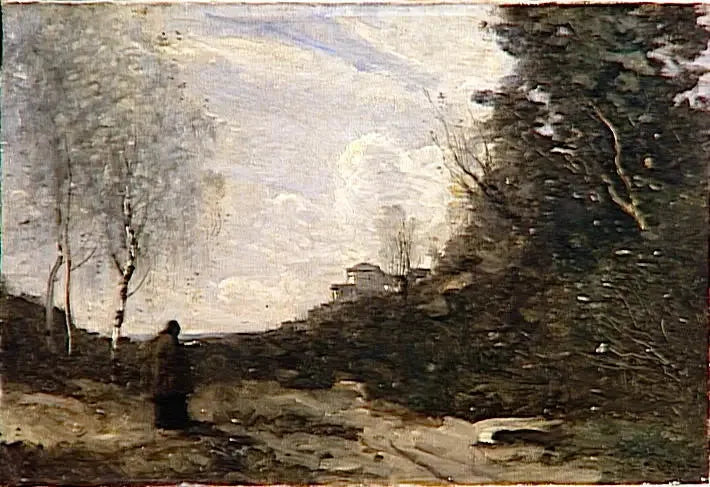 Den rustika musen - Jean-Baptiste Camille Corot