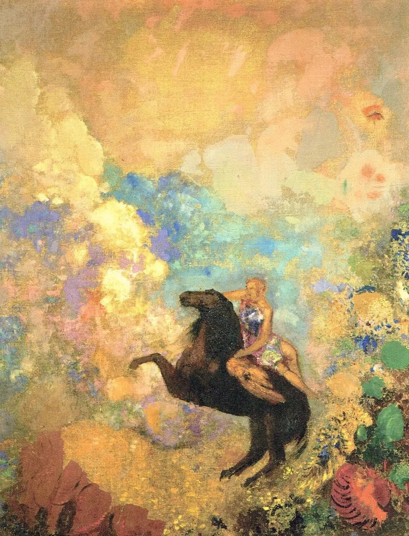 Musen på Pegasus - Odilon Redon