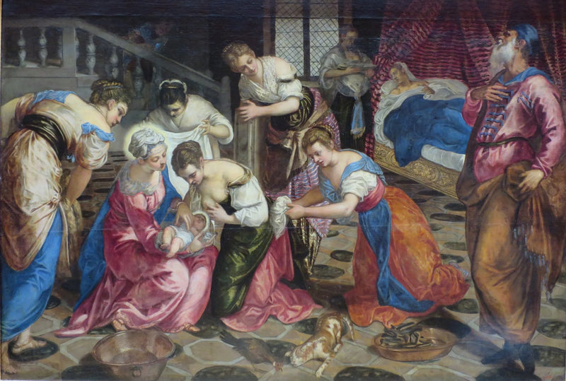 Johannes Döparens födelse - Jacopo Tintoretto