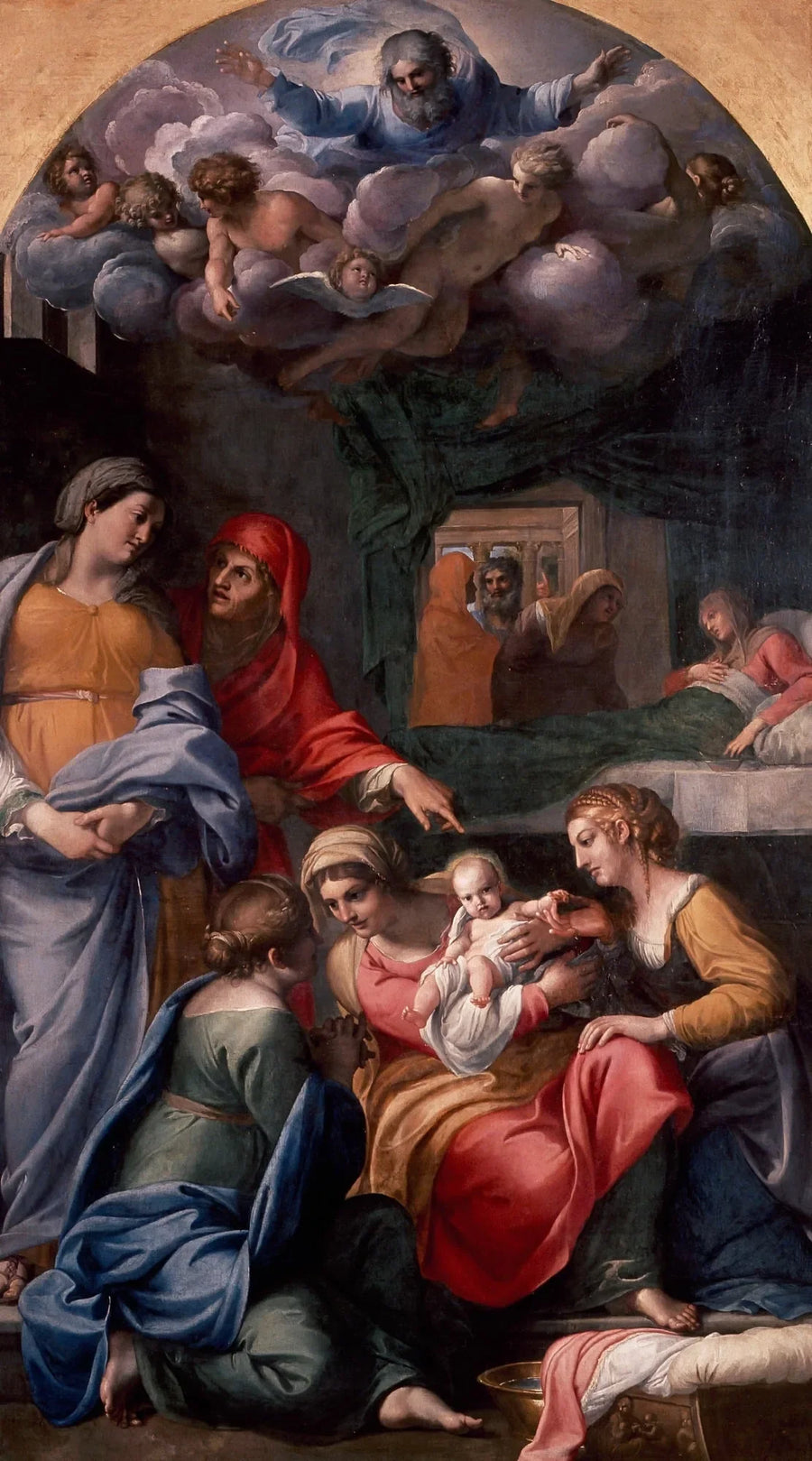 Födelsen av Jungfrun - Annibale Carracci