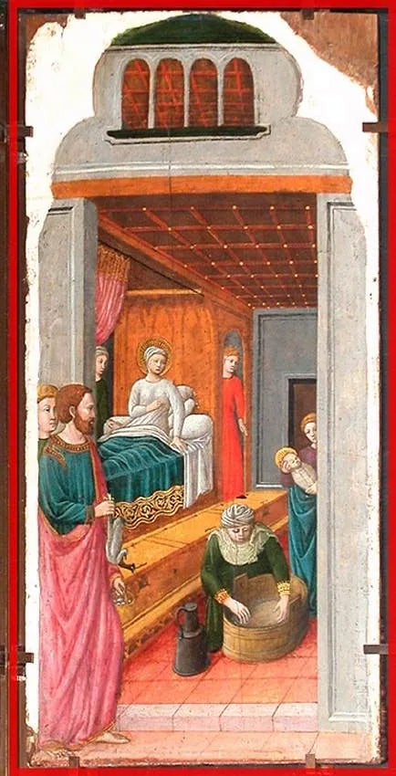 Födelsen av Jungfrun - Giovanni Francesco da Rimini