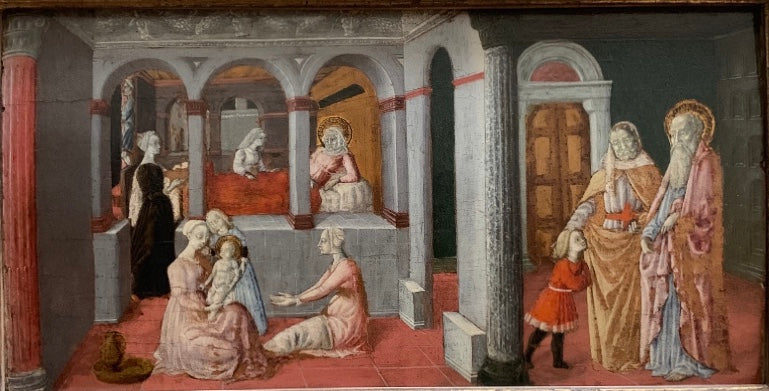 Födelsen av Jungfrun - Matteo di Giovanni