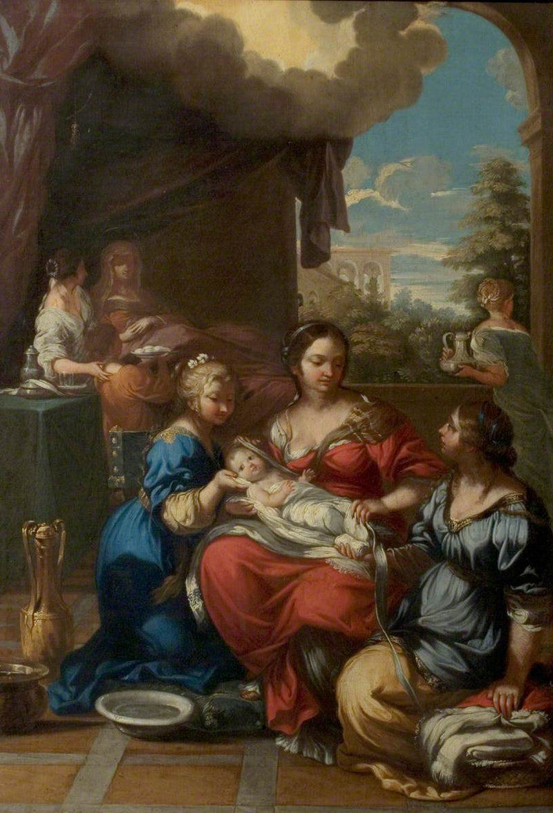 Födelsen av Jungfrun - Pietro da Cortona
