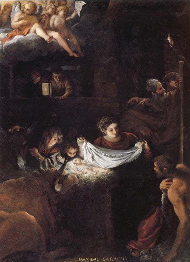 Julnattens födelse - Annibale Carracci