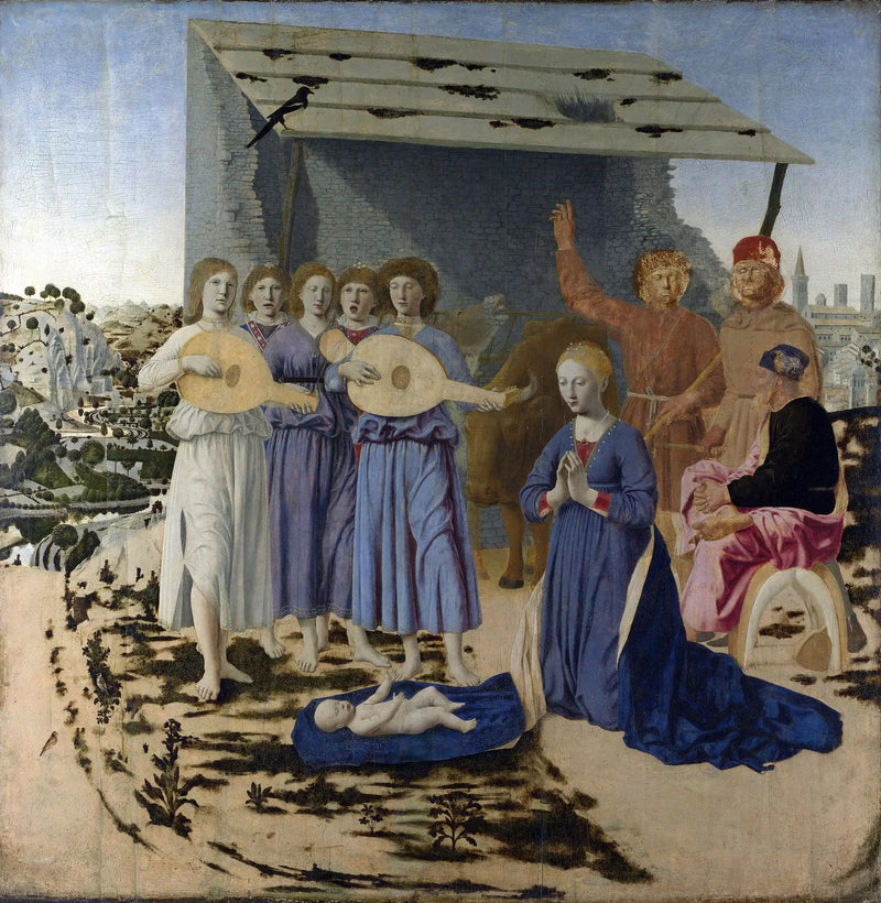 födelsen - Piero della Francesca