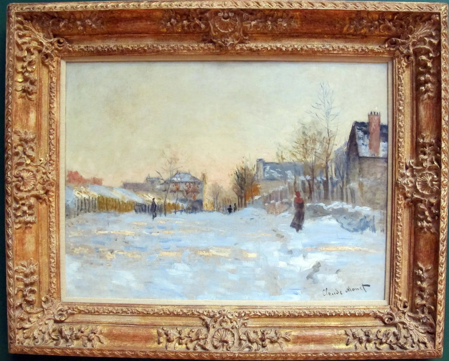 Snön i Argenteuil - Claude Monet