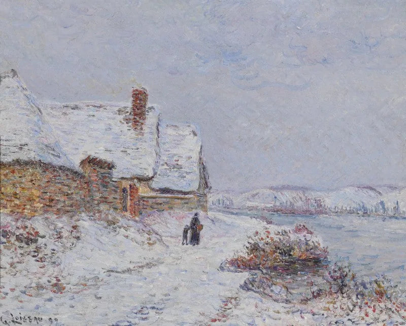 Snön vid Tournedos sur Seine - Gustave Loiseau