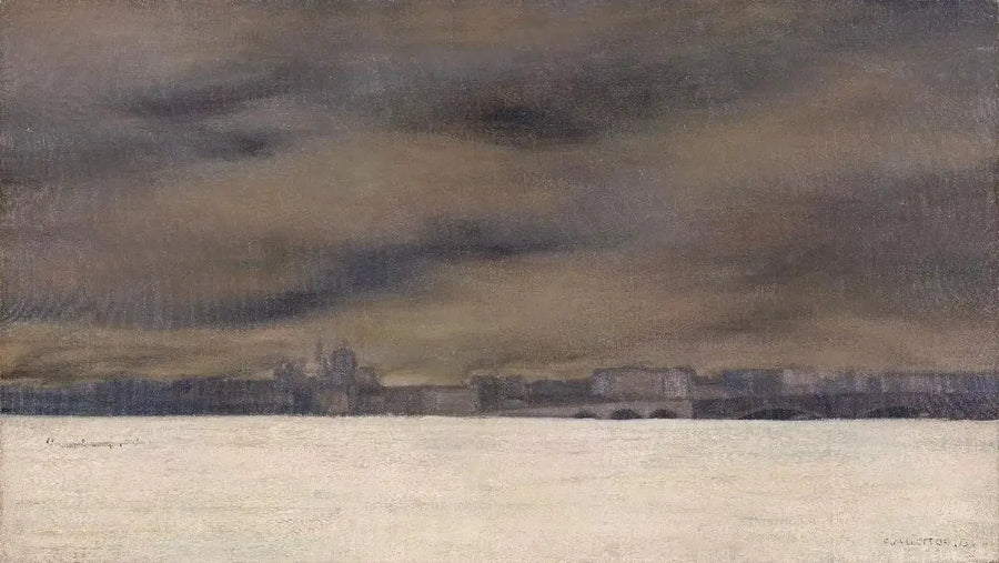 Den frusna Neva - Félix Vallotton