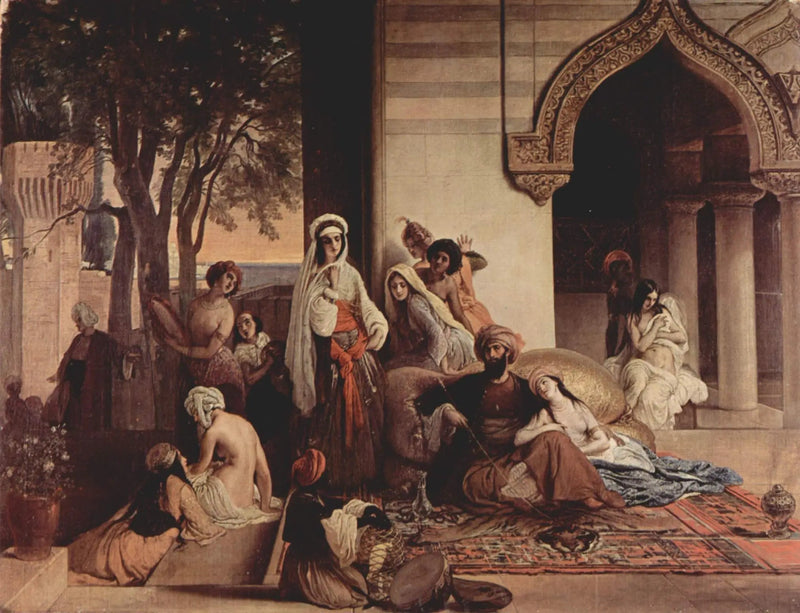 Den Nya Favoriten (haremsscen) - Francesco Hayez