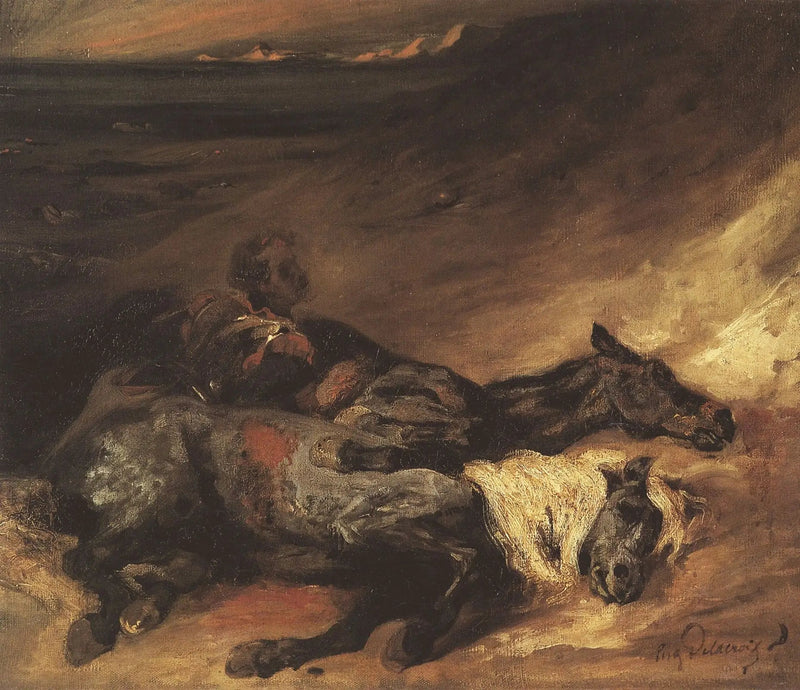 Natten efter slaget vid Waterloo - Eugène Delacroix