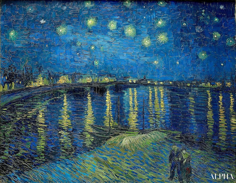 Stjärnklara natten över Rhône - Vincent van Gogh