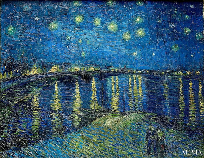 Stjärnklara natten över Rhône - Vincent van Gogh