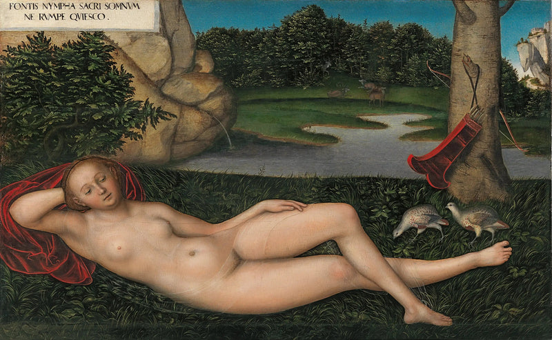 Nymfen vid källan - Lucas Cranach den äldre