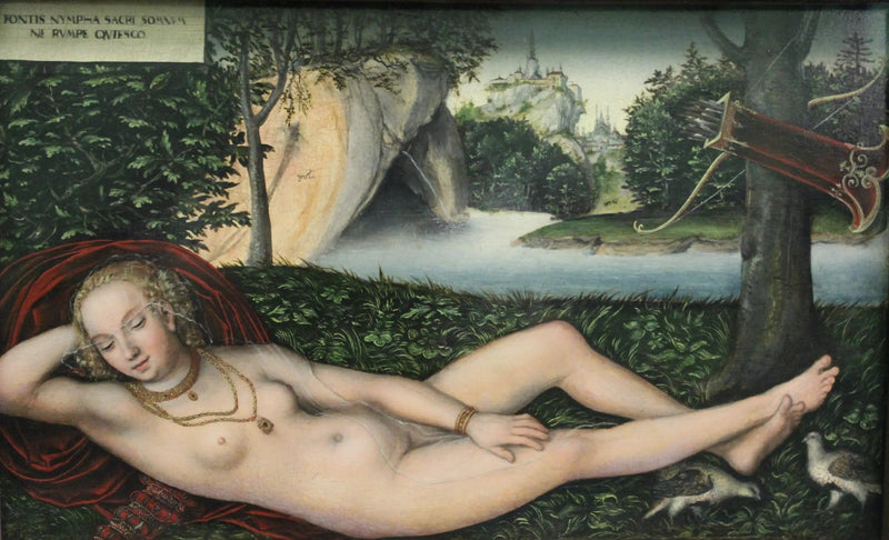 Nymfen vid källan - Lucas Cranach den äldre