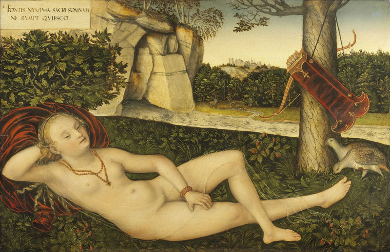 Nymfen vid källan - Lucas Cranach den äldre