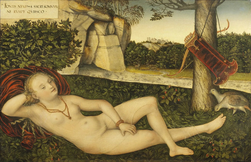Nymfen vid källan - Lucas Cranach den äldre
