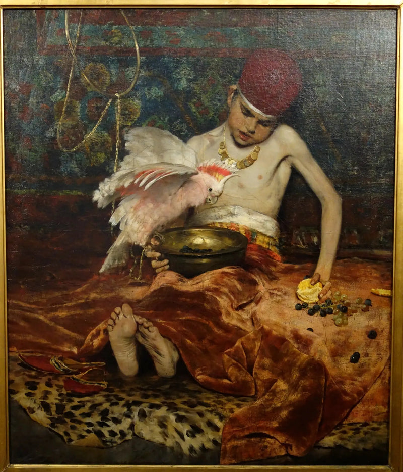 Den turkiska sidan (Oväntad intrång) - William Merritt Chase