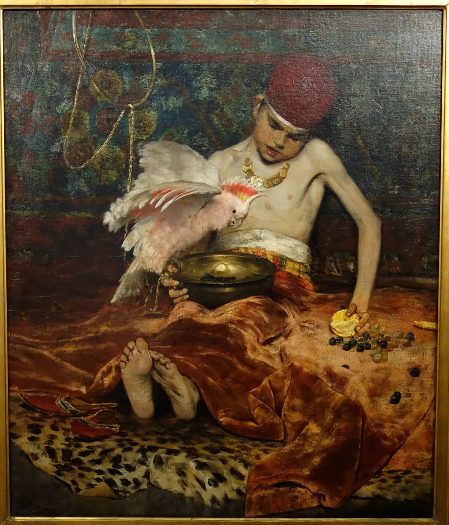 Den turkiska sidan (Oväntad intrång) - William Merritt Chase