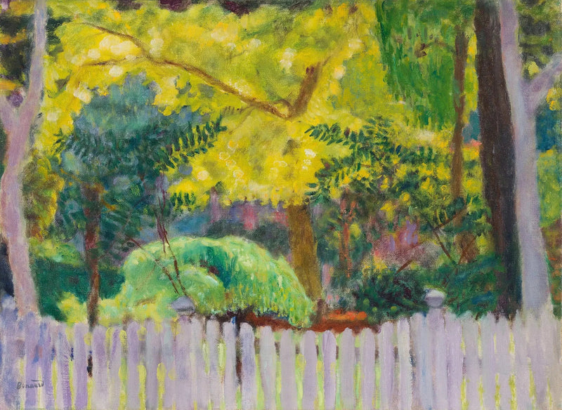 Den lila staketet - Pierre Bonnard