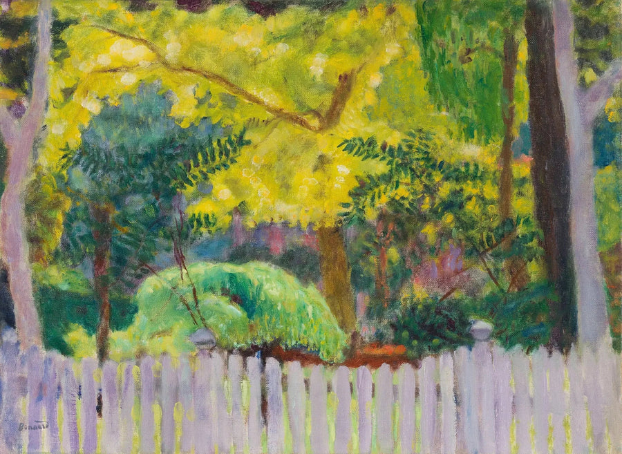 Den lila staketet - Pierre Bonnard