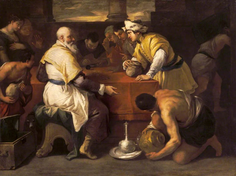 Den barmhärtige sonens liknelse: att ta emot sin del - Luca Giordano